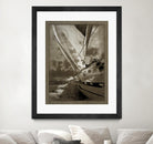 Sailing in Sepia A by GI ArtLab on GIANT ART - brown nautical
