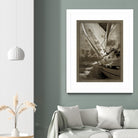Sailing in Sepia A by GI ArtLab on GIANT ART - brown nautical