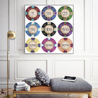 Poker Chips by GI ArtLab on GIANT ART - blue leisure