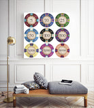 Poker Chips by GI ArtLab on GIANT ART - blue leisure