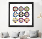 Poker Chips by GI ArtLab on GIANT ART - blue leisure