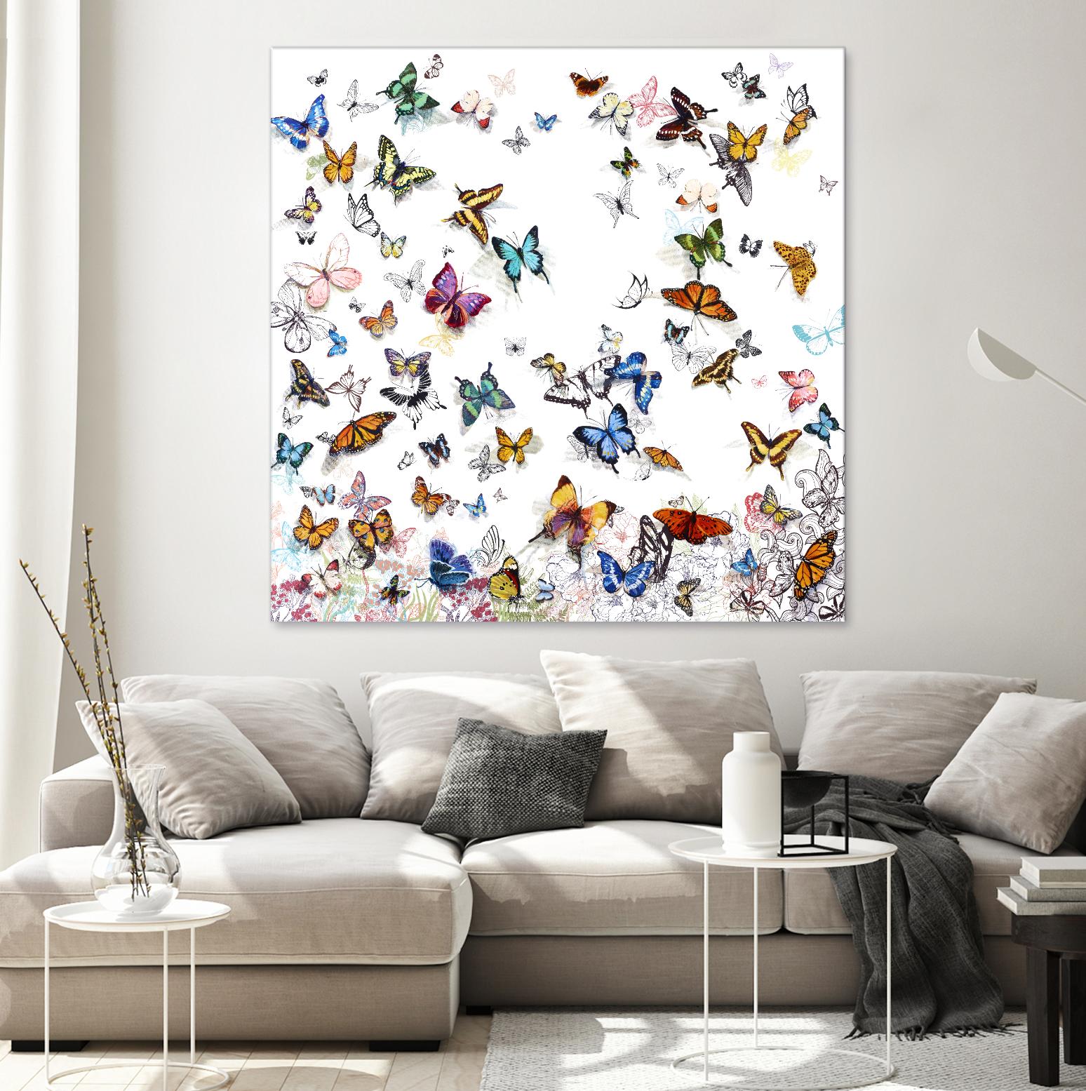 Papillon by Allyson Fukushima on GIANT ART - pink animals papillon