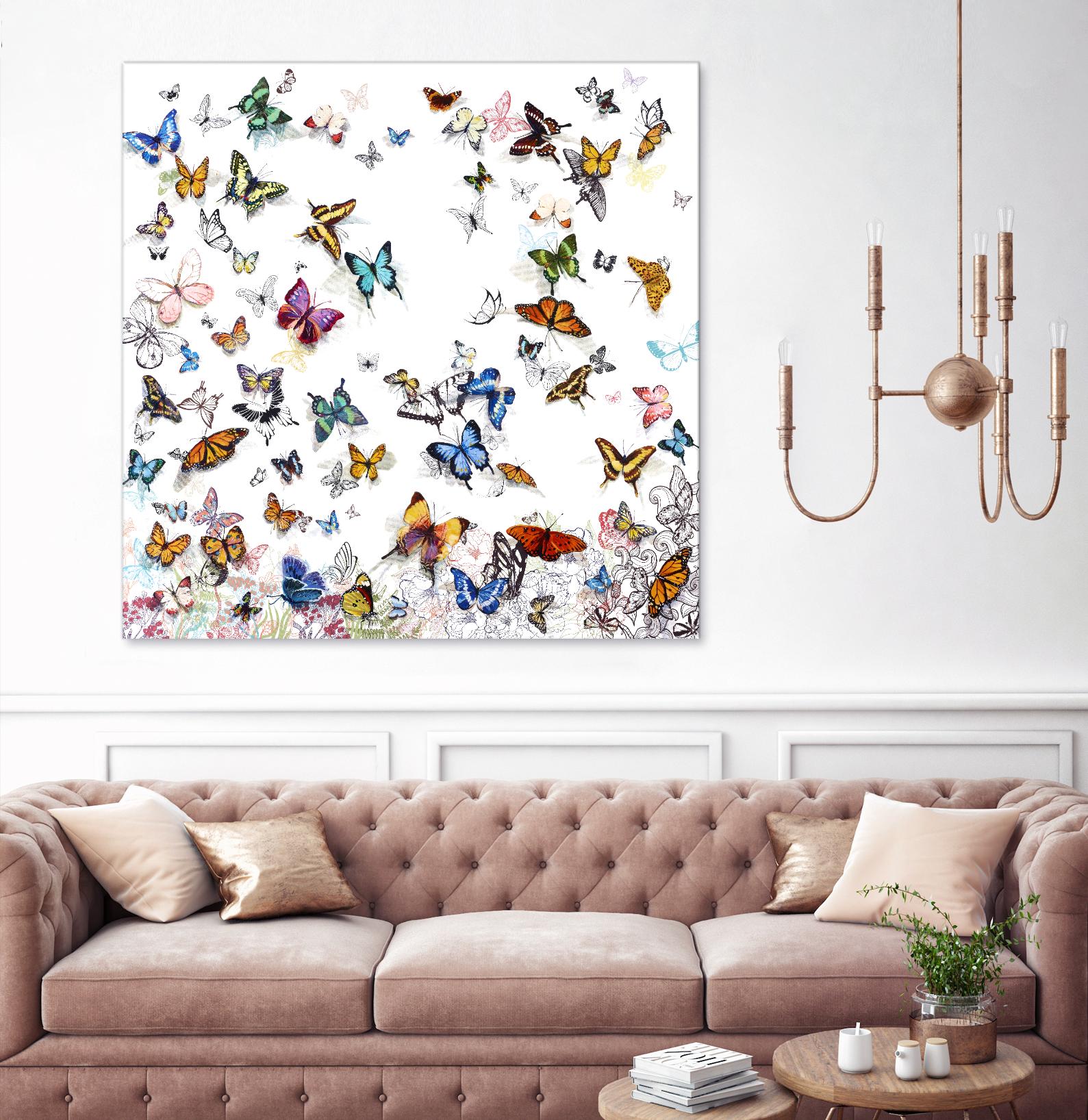 Papillon by Allyson Fukushima on GIANT ART - pink animals papillon