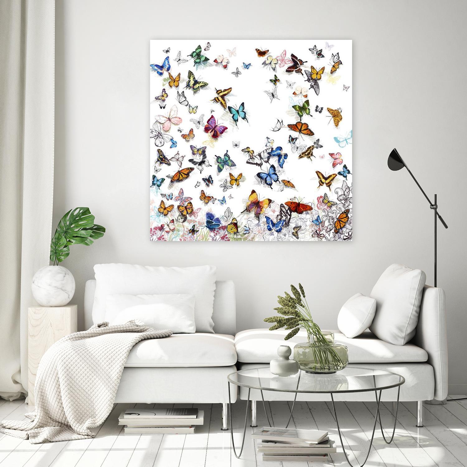 Papillon by Allyson Fukushima on GIANT ART - pink animals papillon