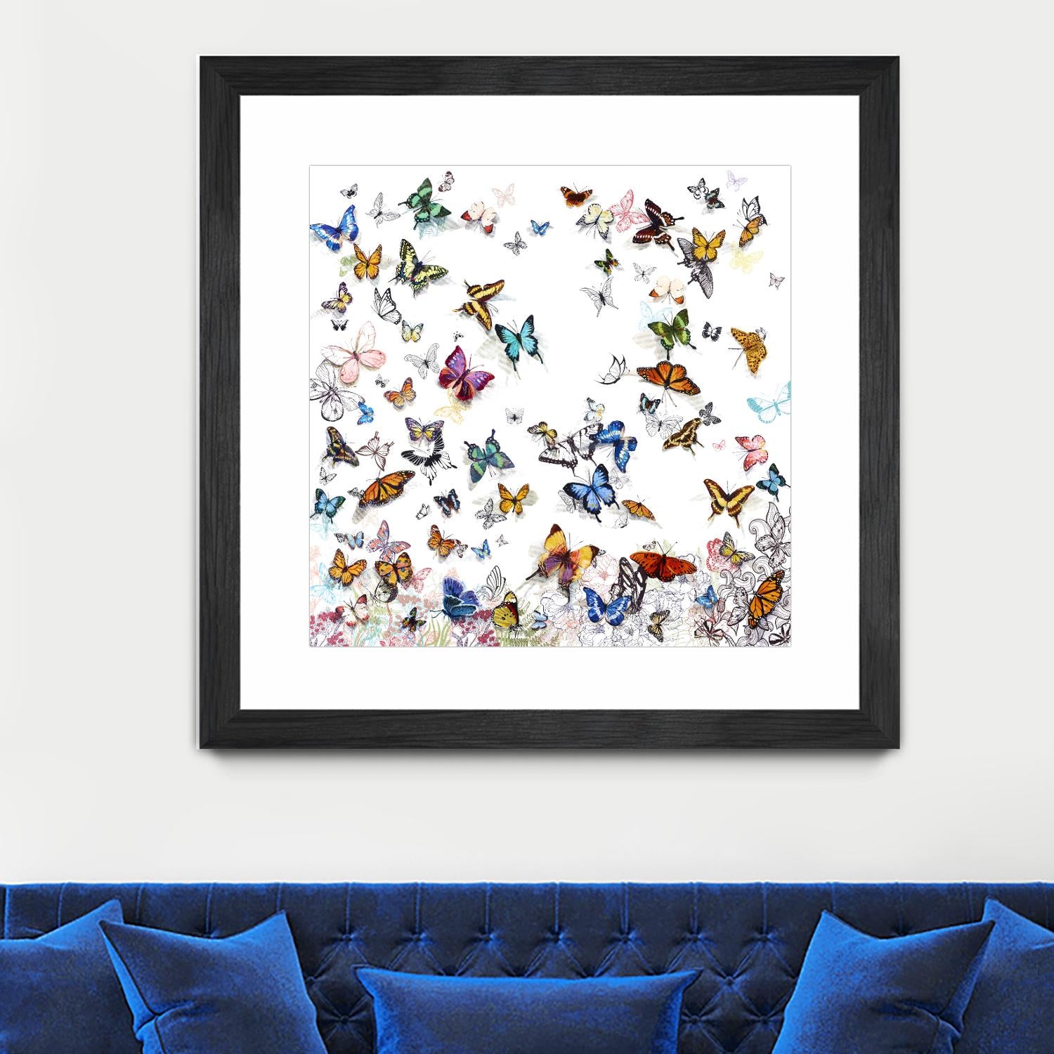 Papillon by Allyson Fukushima on GIANT ART - pink animals papillon