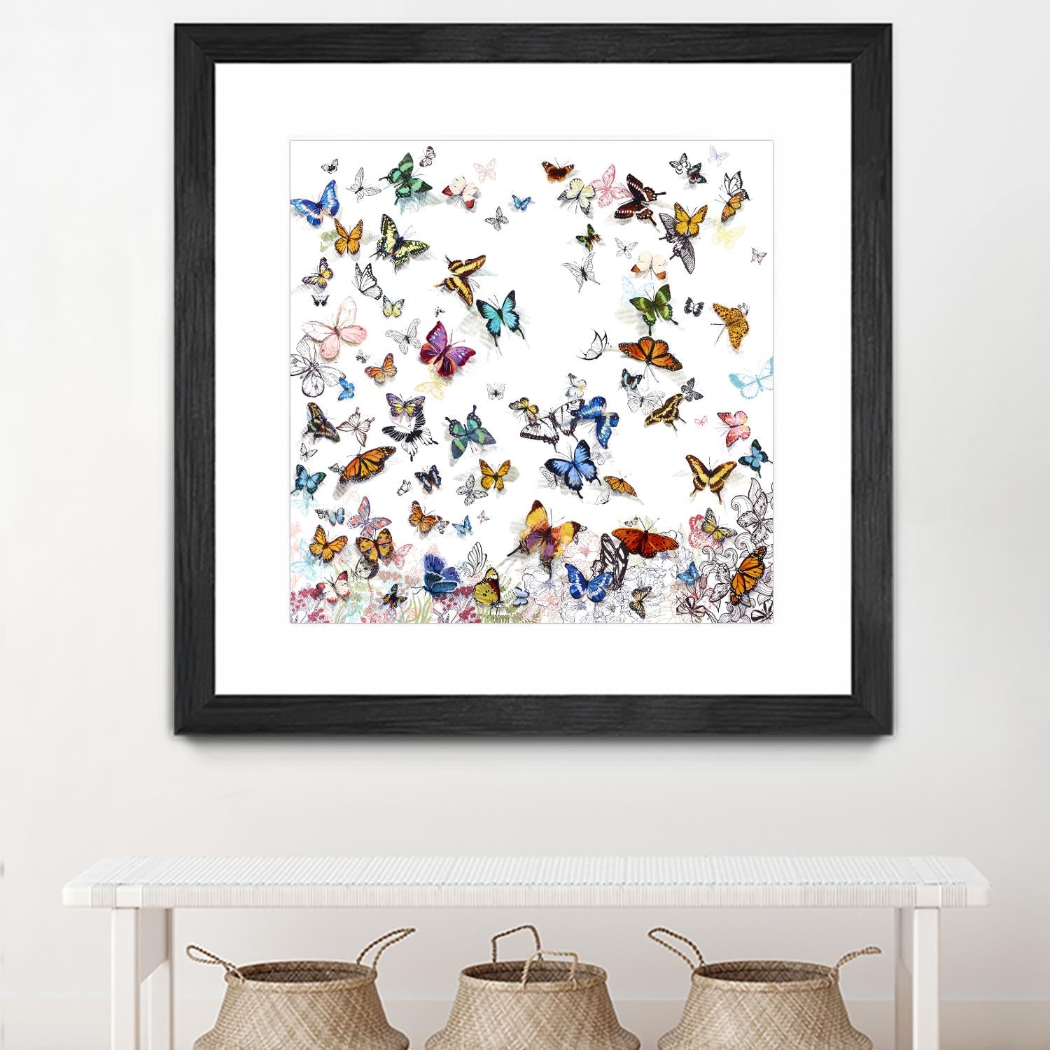 Papillon by Allyson Fukushima on GIANT ART - pink animals papillon