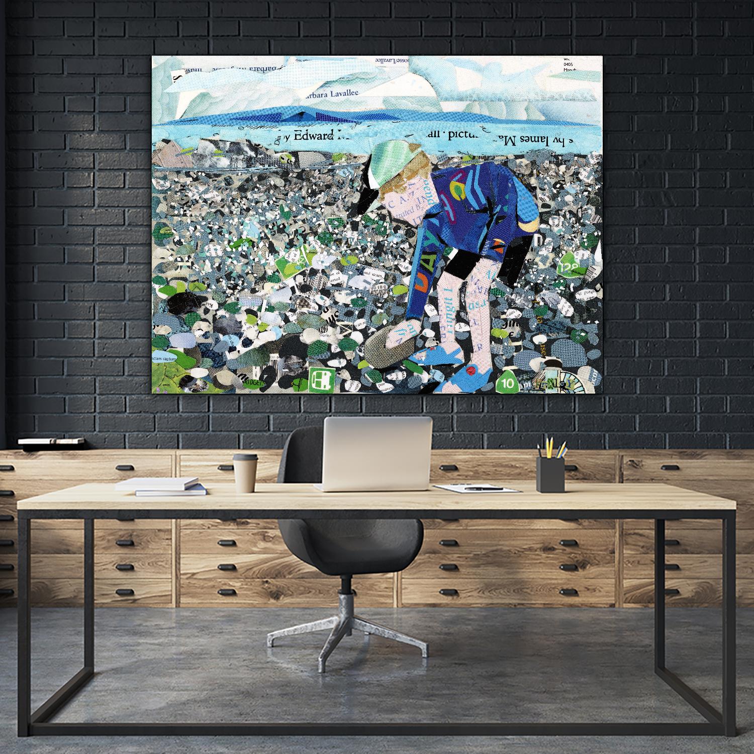 Calm #4, Camano Beach by Mark Fraley on GIANT ART - blue contemporary