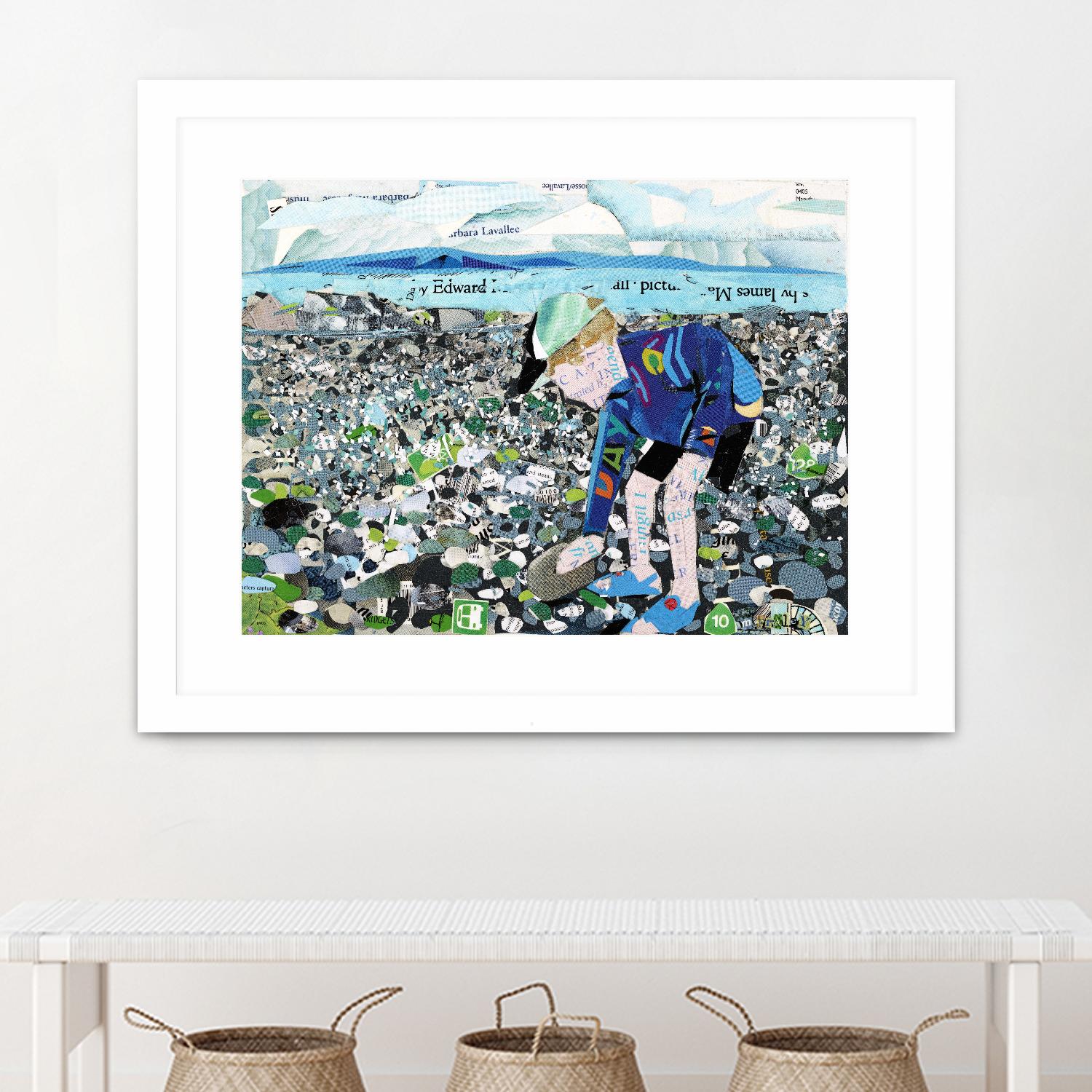 Calm #4, Camano Beach by Mark Fraley on GIANT ART - blue contemporary