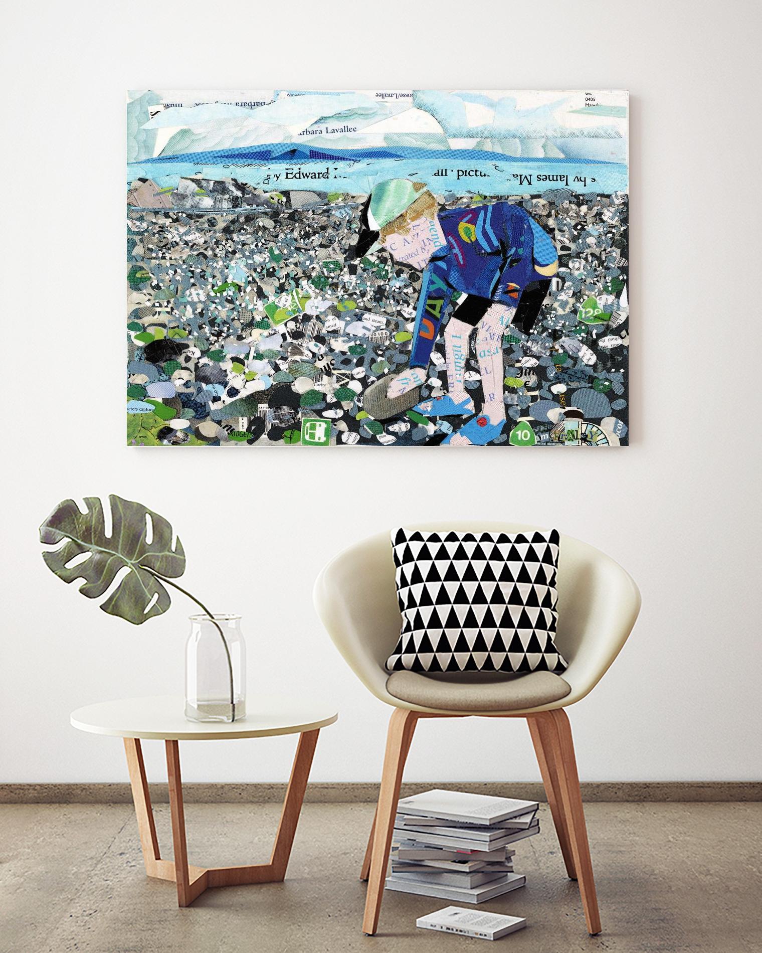 Calm #4, Camano Beach by Mark Fraley on GIANT ART - blue contemporary