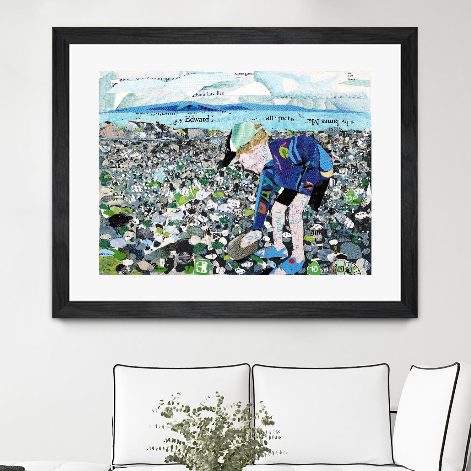 Calm #4, Camano Beach by Mark Fraley on GIANT ART - blue contemporary