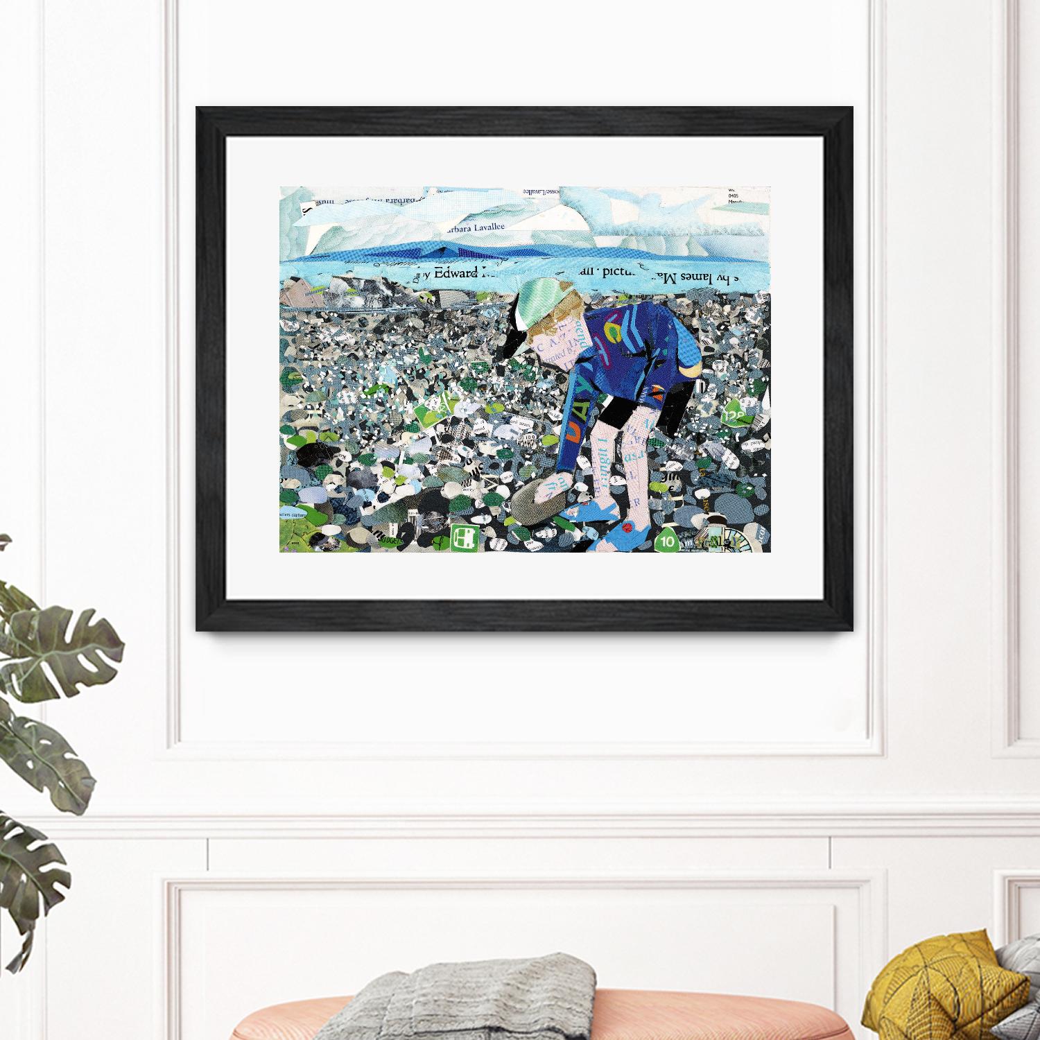 Calm #4, Camano Beach by Mark Fraley on GIANT ART - blue contemporary