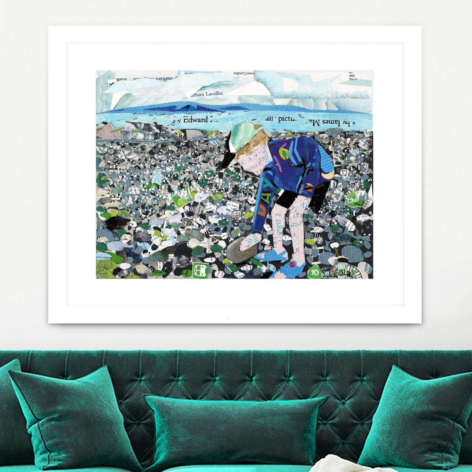 Calm #4, Camano Beach by Mark Fraley on GIANT ART - blue contemporary