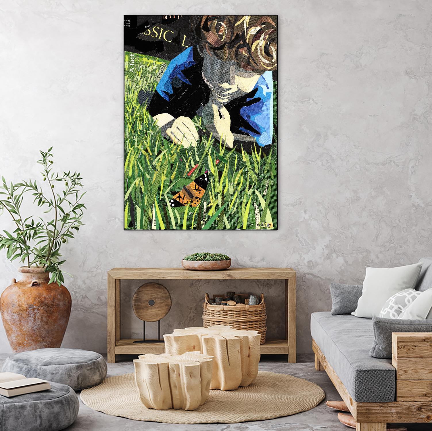 Calm #8, Front Yard Discovery by Mark Fraley on GIANT ART - green contemporary