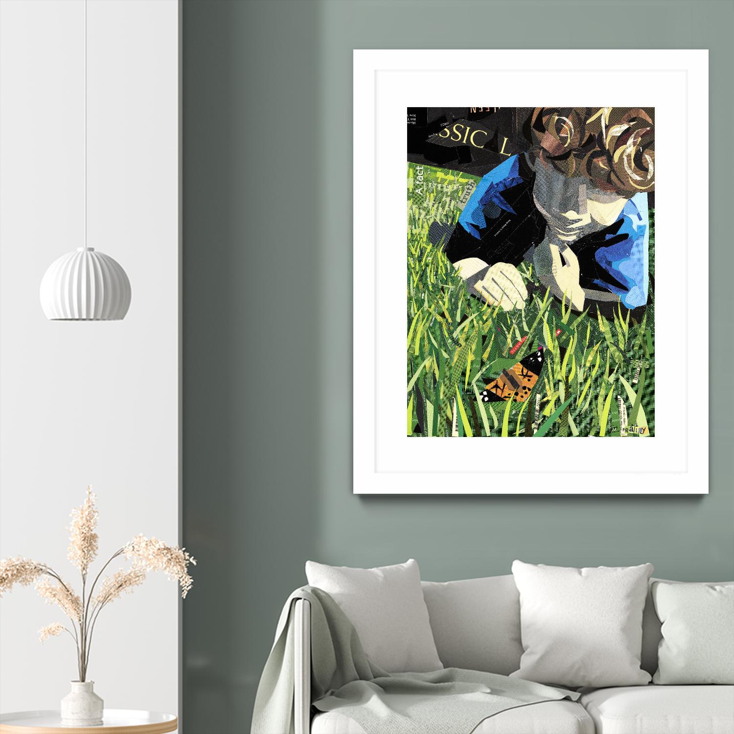 Calm #8, Front Yard Discovery by Mark Fraley on GIANT ART - green contemporary