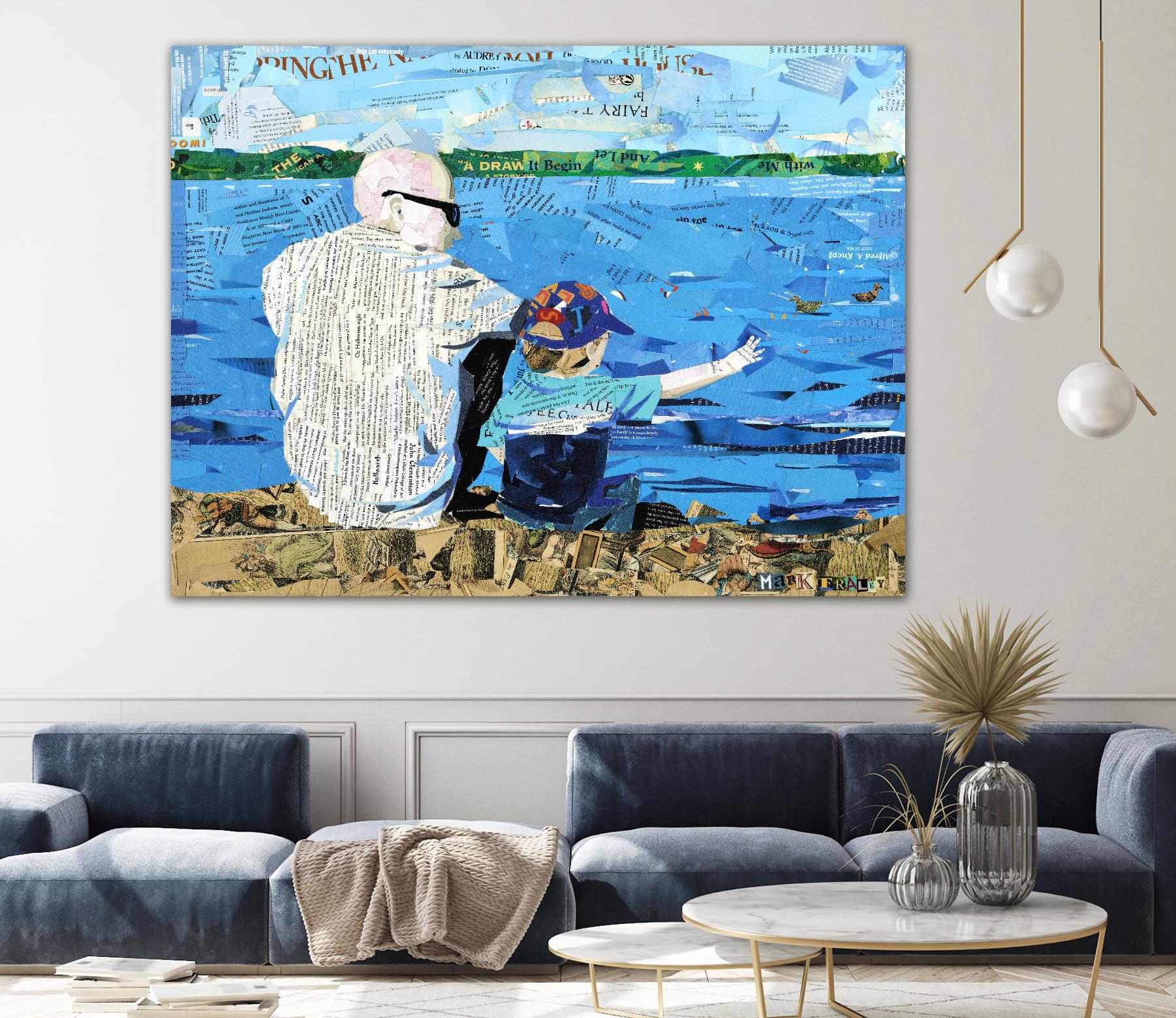 Calm #1 Matthews Beach by Mark Fraley on GIANT ART - grey contemporary