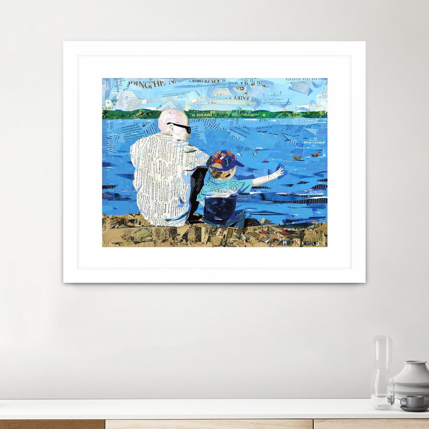 Calm #1 Matthews Beach by Mark Fraley on GIANT ART - grey contemporary