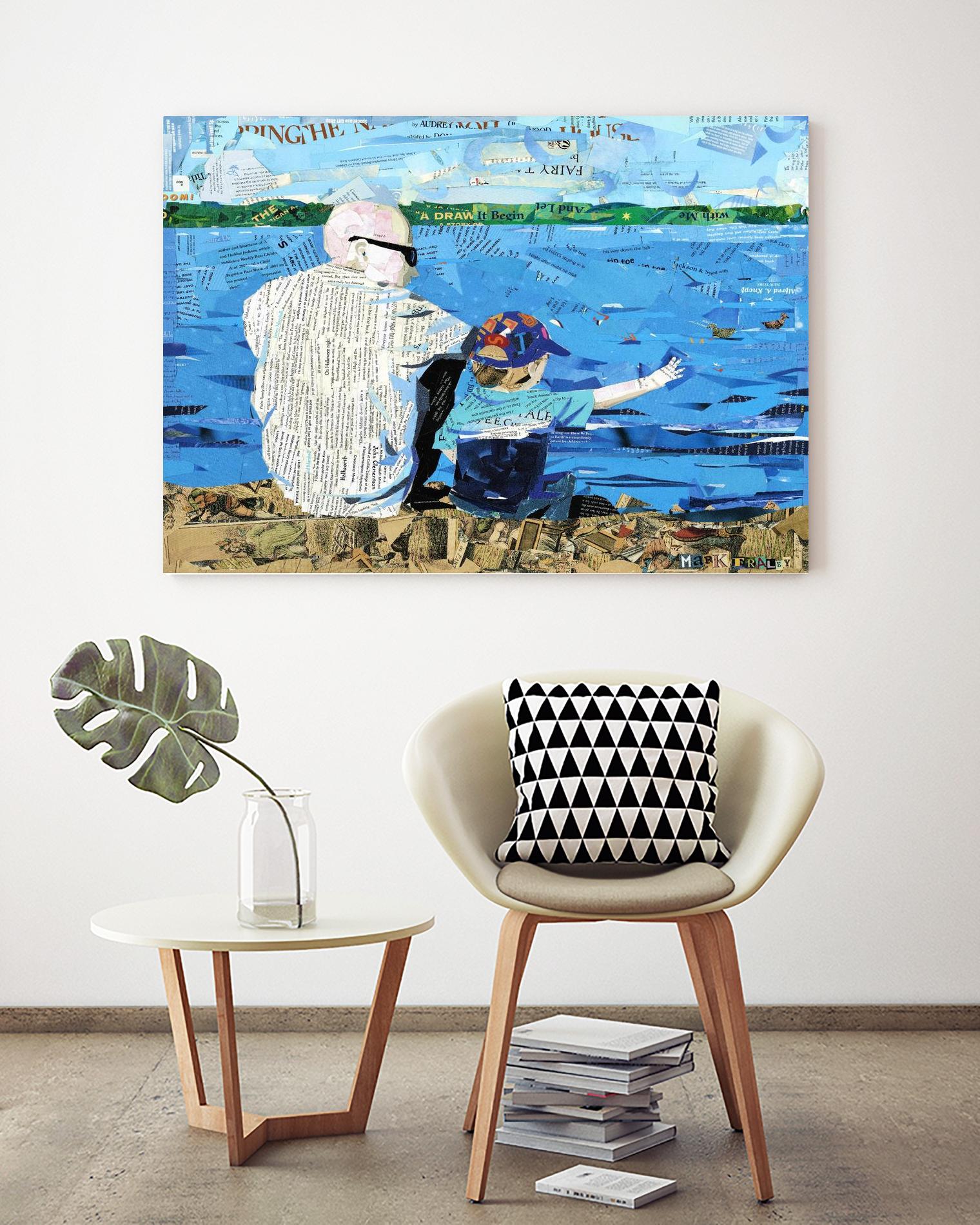 Calm #1 Matthews Beach by Mark Fraley on GIANT ART - grey contemporary