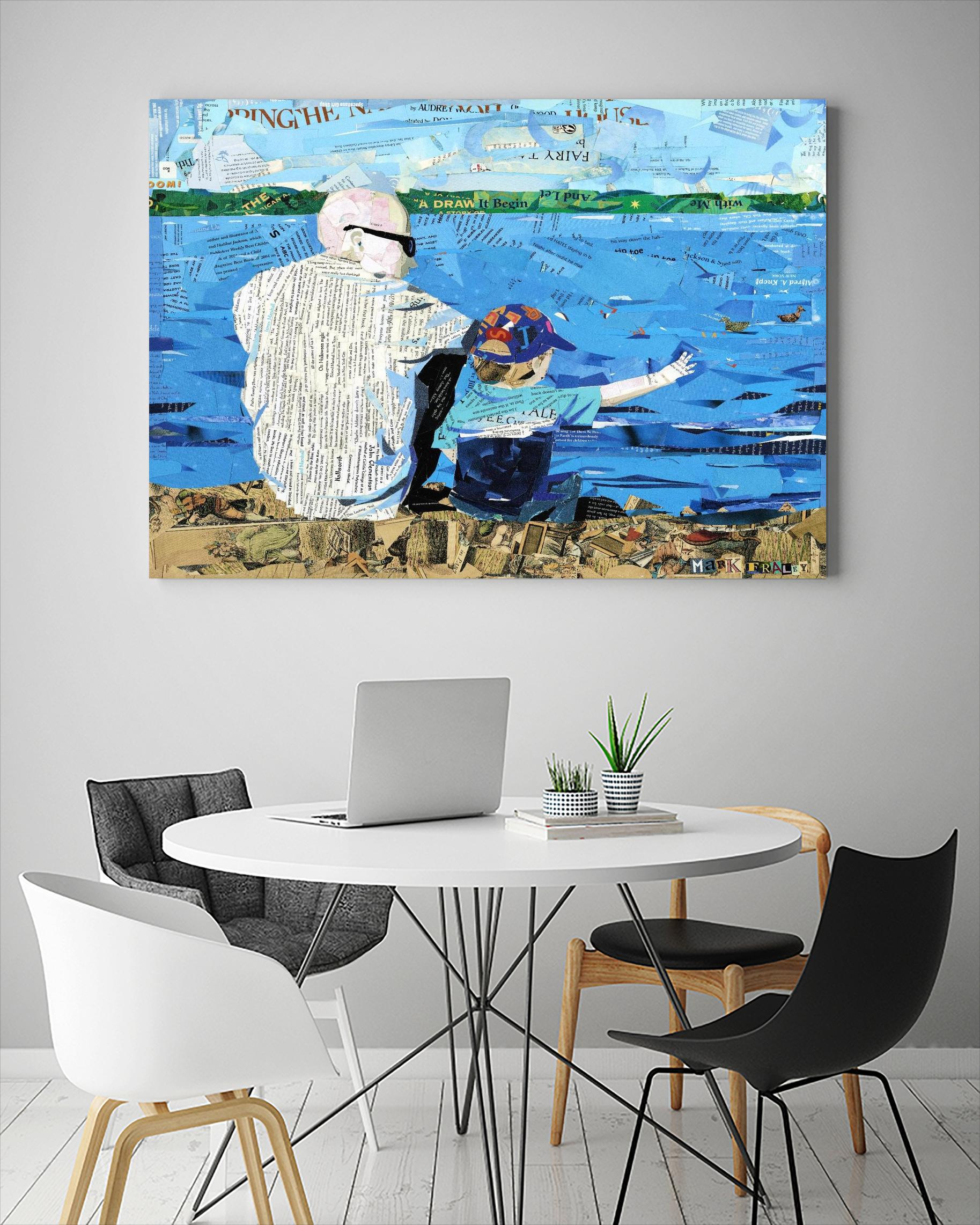 Calm #1 Matthews Beach by Mark Fraley on GIANT ART - grey contemporary