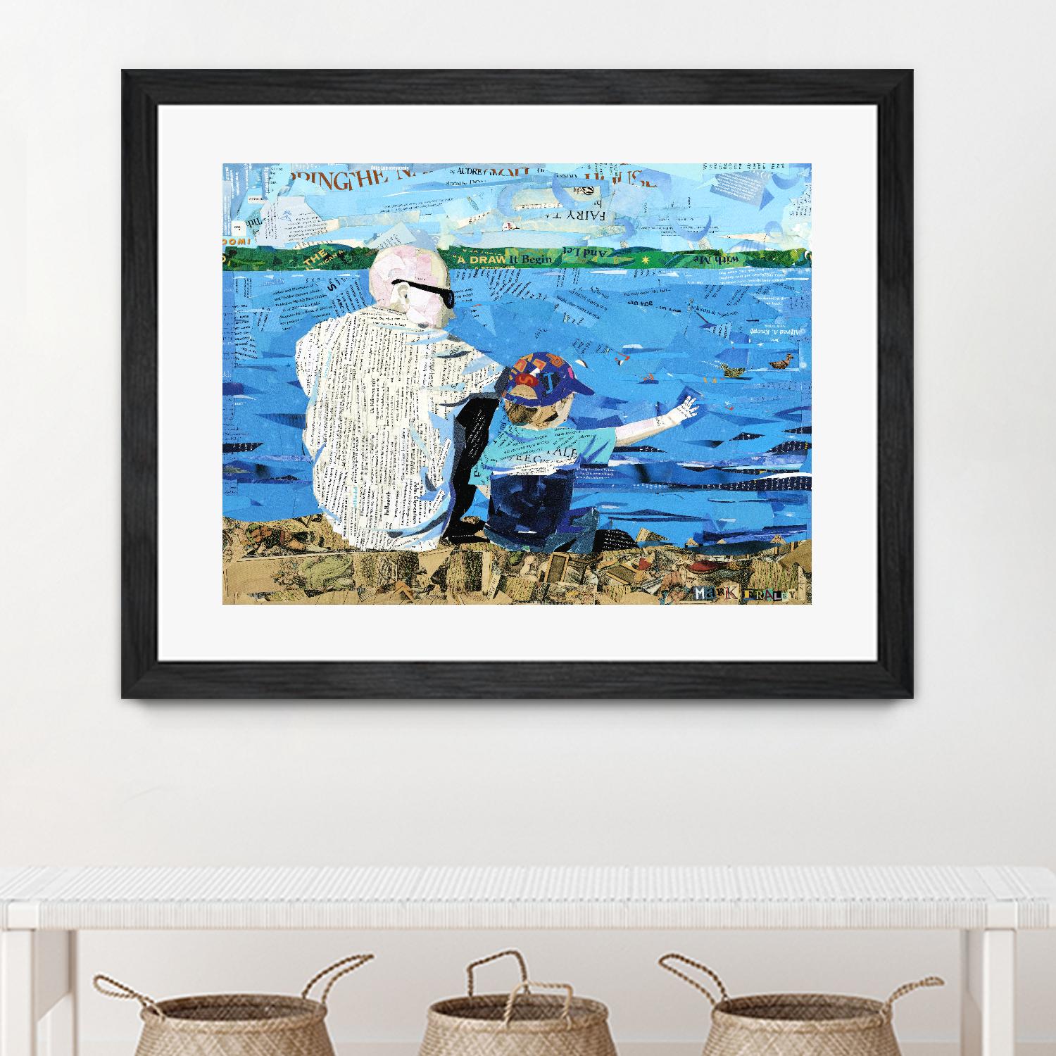 Calm #1 Matthews Beach by Mark Fraley on GIANT ART - grey contemporary