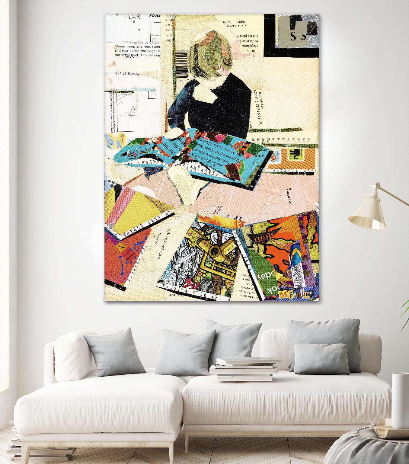 Calm #2 A Good Read by Mark Fraley on GIANT ART - black contemporary