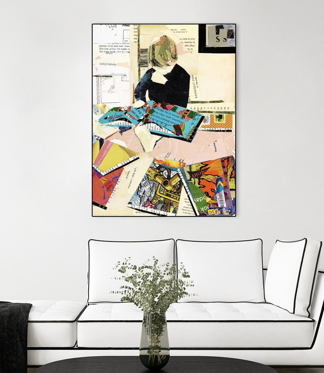 Calm #2 A Good Read by Mark Fraley on GIANT ART - black contemporary