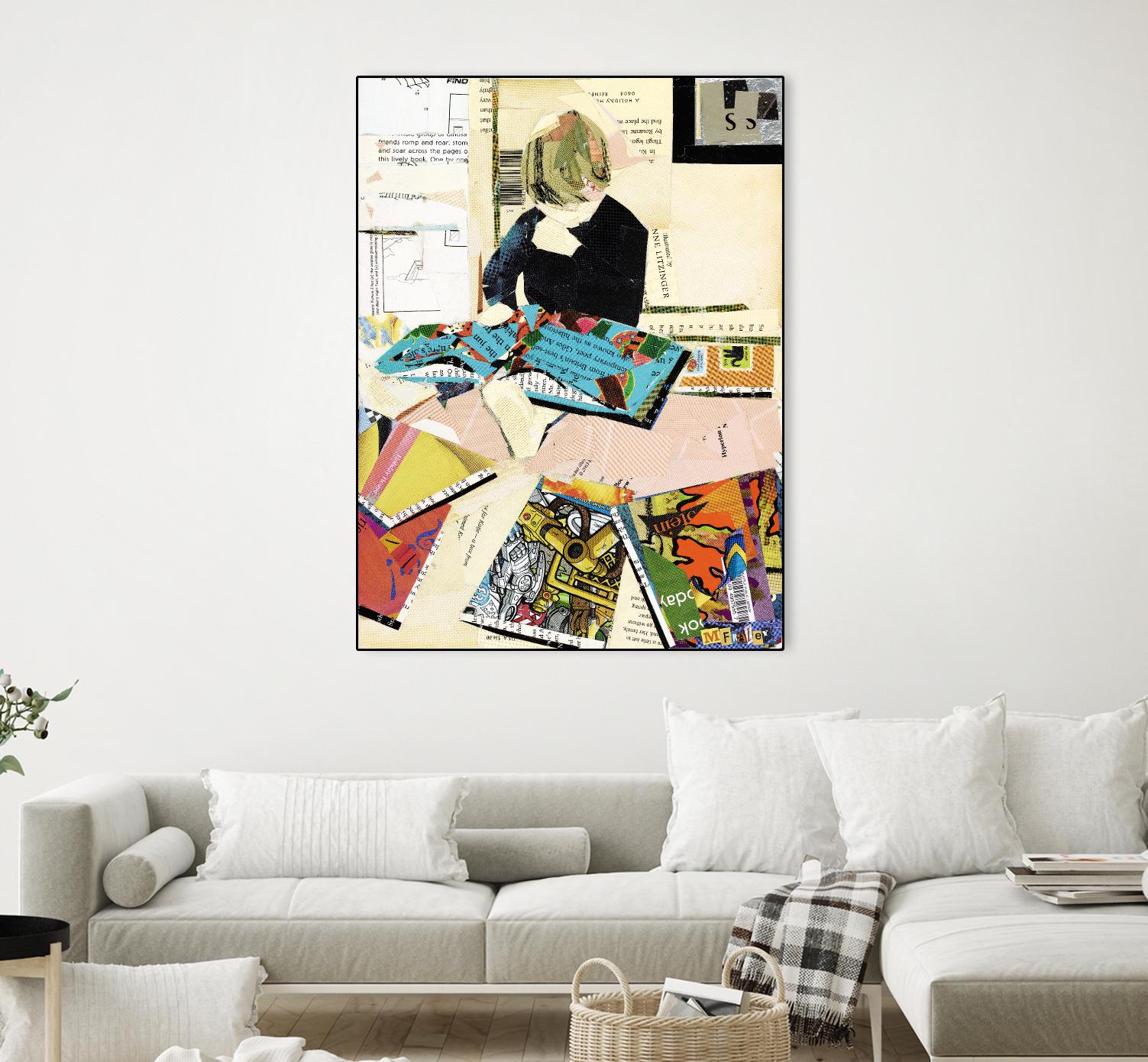 Calm #2 A Good Read by Mark Fraley on GIANT ART - black contemporary