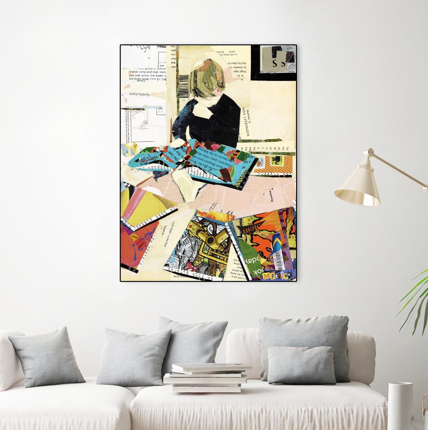 Calm #2 A Good Read by Mark Fraley on GIANT ART - black contemporary