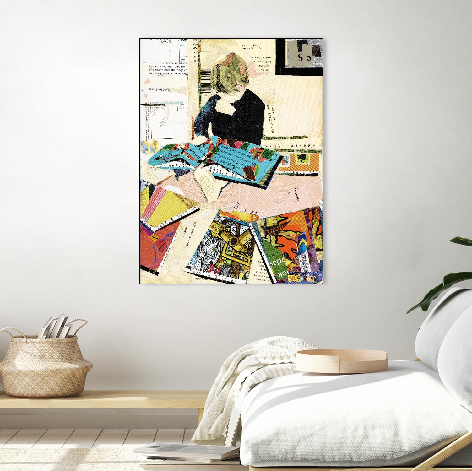 Calm #2 A Good Read by Mark Fraley on GIANT ART - black contemporary