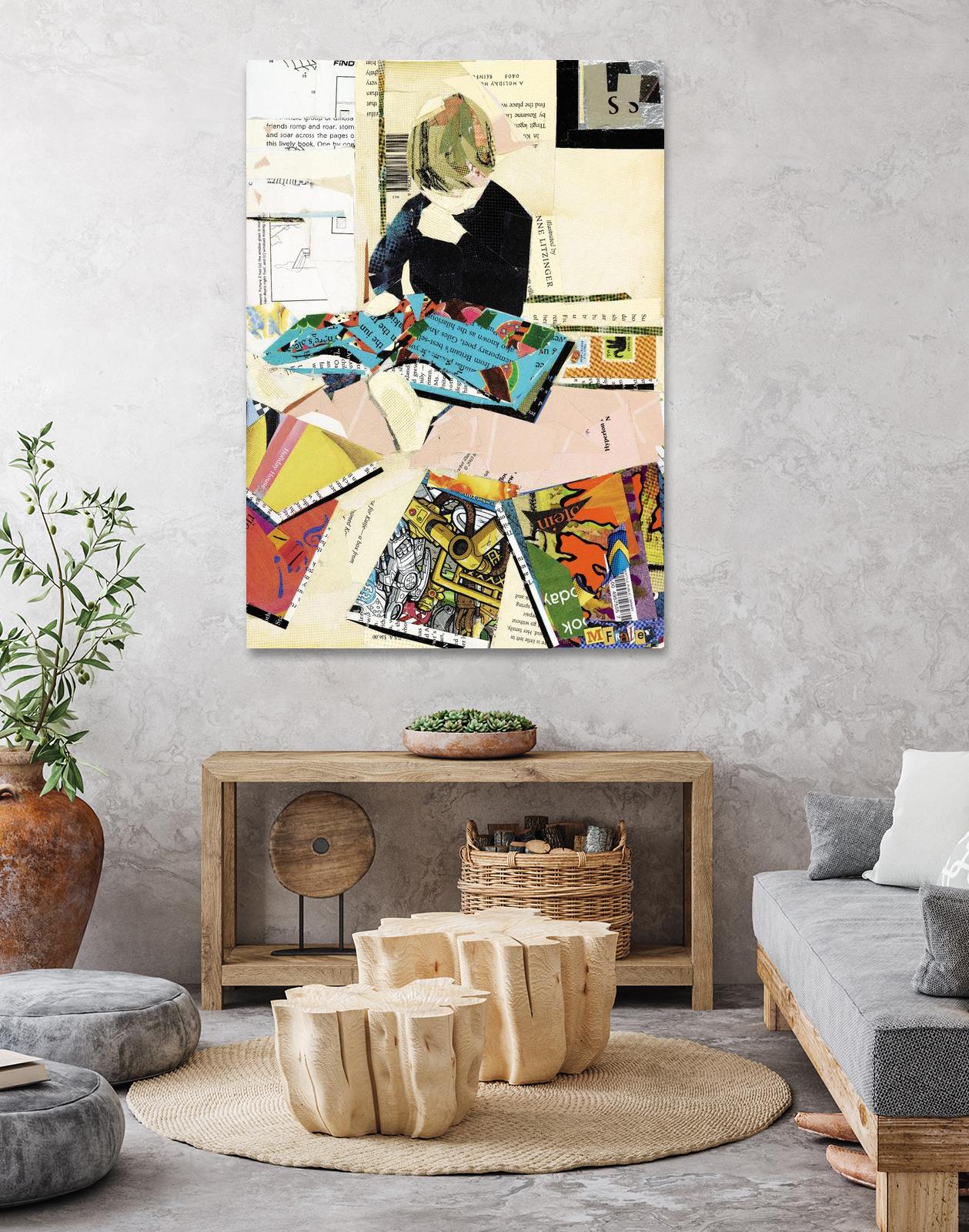 Calm #2 A Good Read by Mark Fraley on GIANT ART - black contemporary