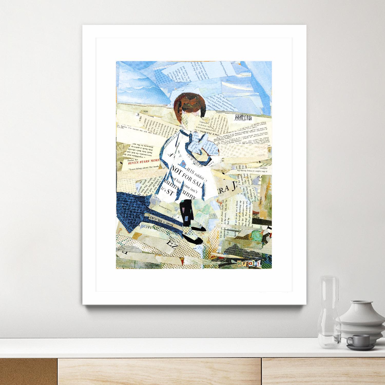 Calm #3 Nebraska Bunny by Mark Fraley on GIANT ART - beige contemporary