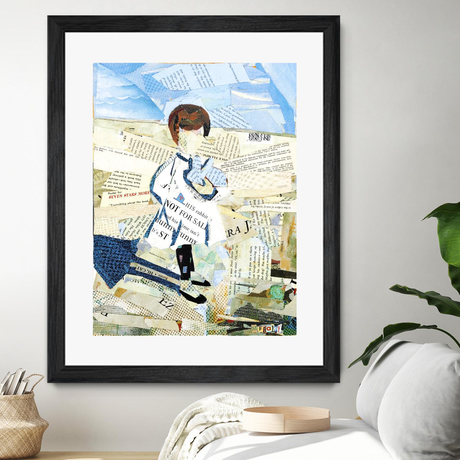 Calm #3 Nebraska Bunny by Mark Fraley on GIANT ART - beige contemporary