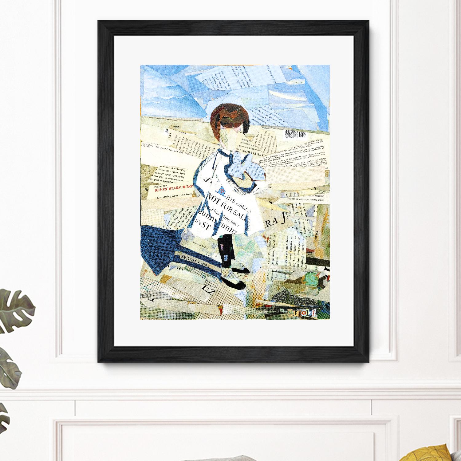 Calm #3 Nebraska Bunny by Mark Fraley on GIANT ART - beige contemporary