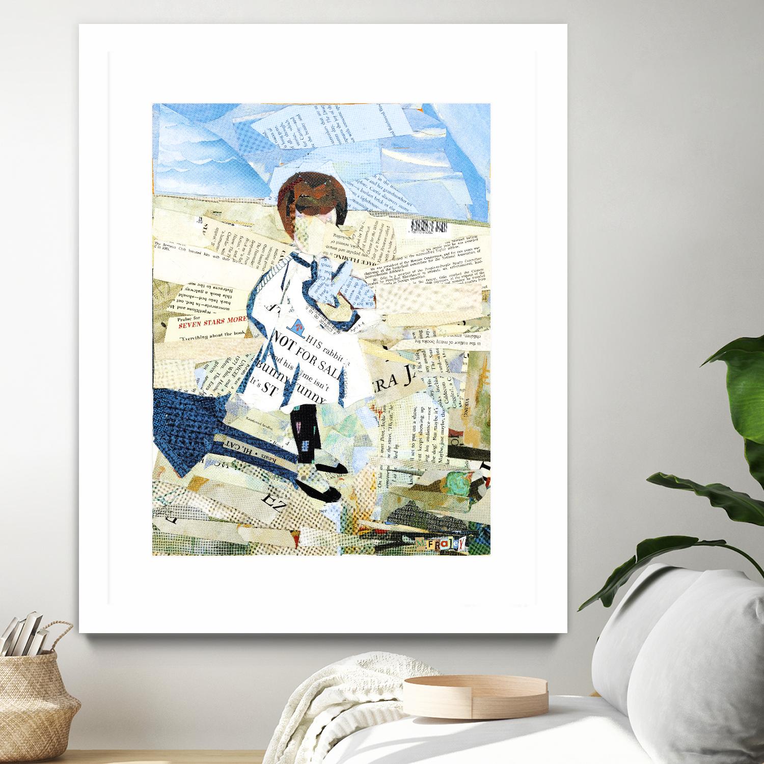 Calm #3 Nebraska Bunny by Mark Fraley on GIANT ART - beige contemporary