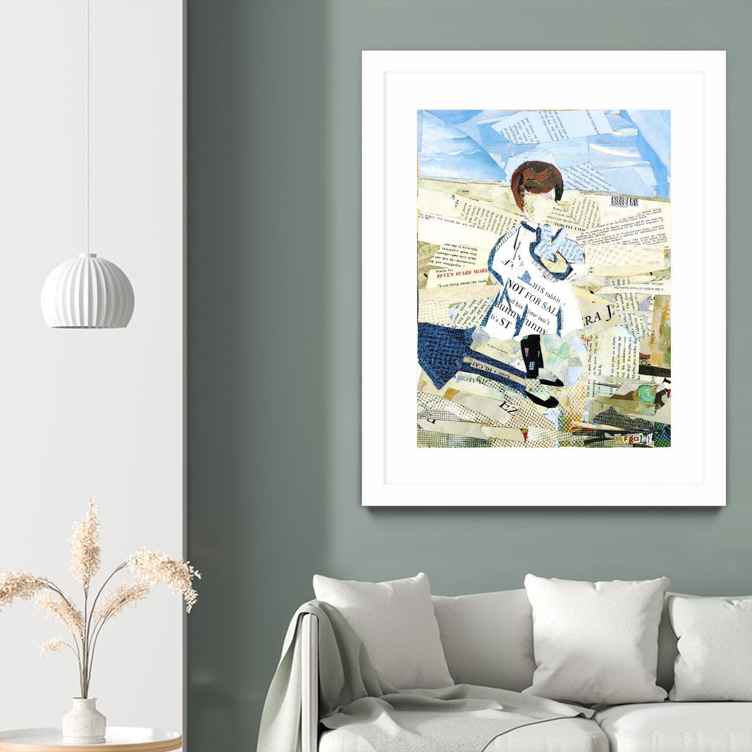 Calm #3 Nebraska Bunny by Mark Fraley on GIANT ART - beige contemporary