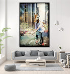 Giraffe on a Bike by GI ArtLab on GIANT ART - black contemporary