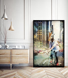 Giraffe on a Bike by GI ArtLab on GIANT ART - black contemporary