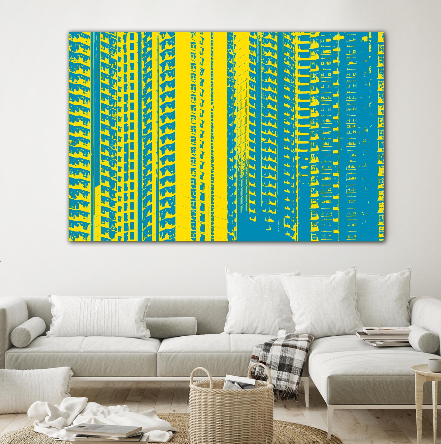 Window with a View by GI ArtLab on GIANT ART - yellow abstract