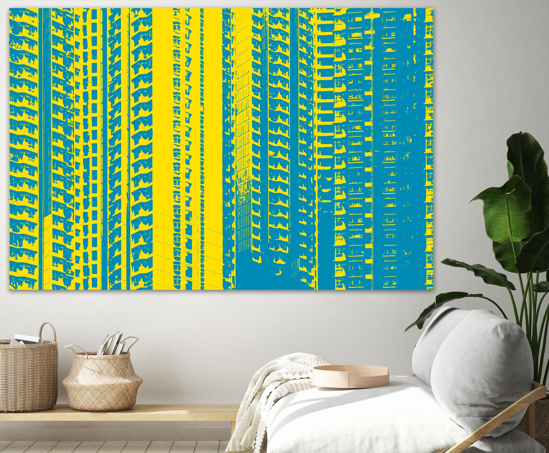 Window with a View by GI ArtLab on GIANT ART - yellow abstract