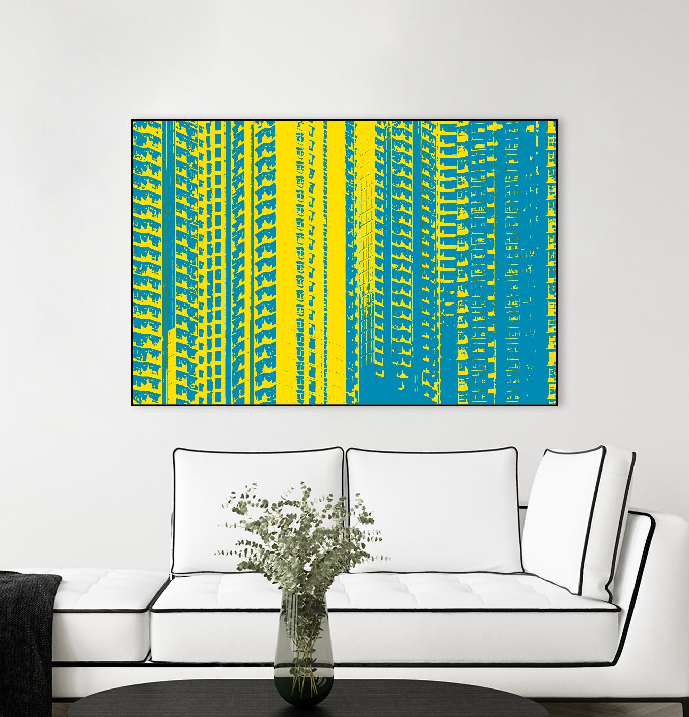 Window with a View by GI ArtLab on GIANT ART - yellow abstract