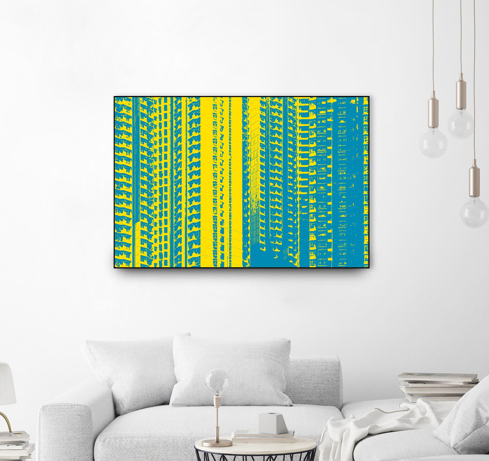 Window with a View by GI ArtLab on GIANT ART - yellow abstract