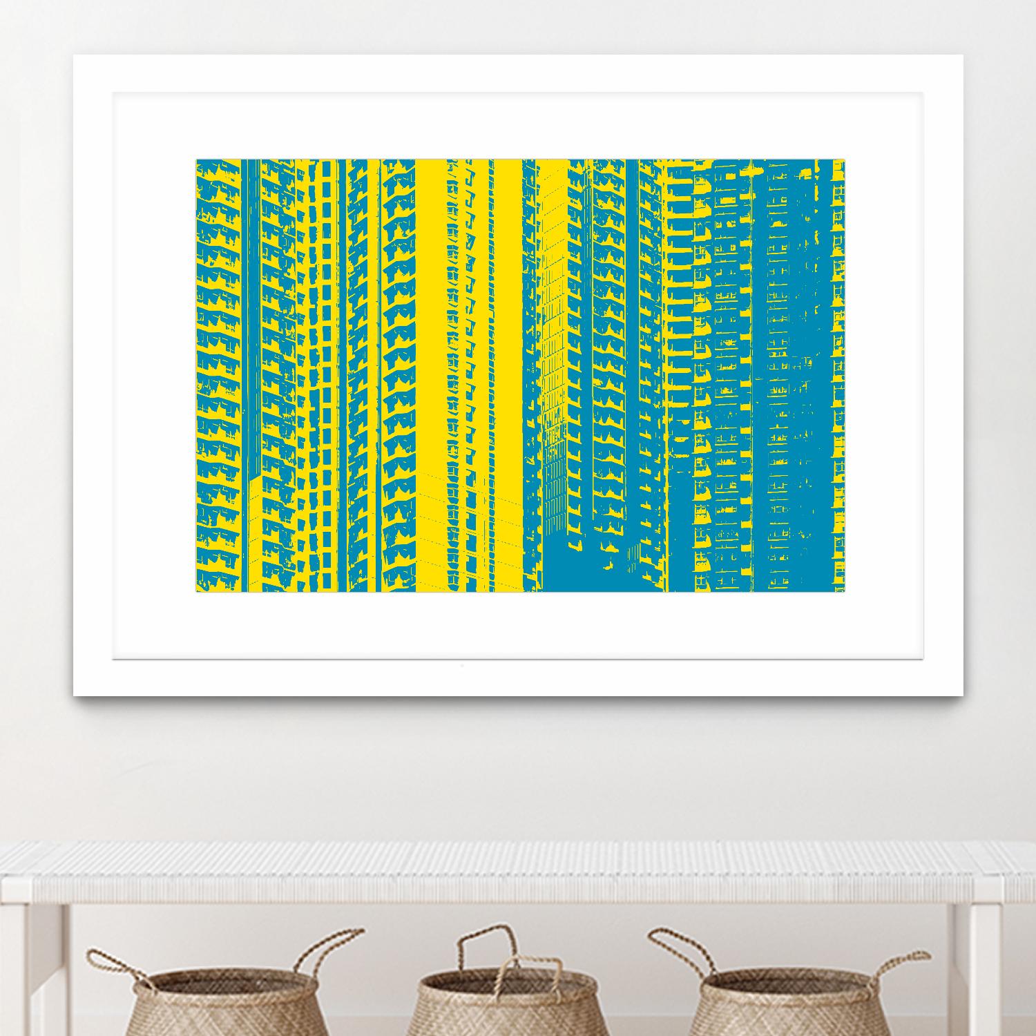 Window with a View by GI ArtLab on GIANT ART - yellow abstract