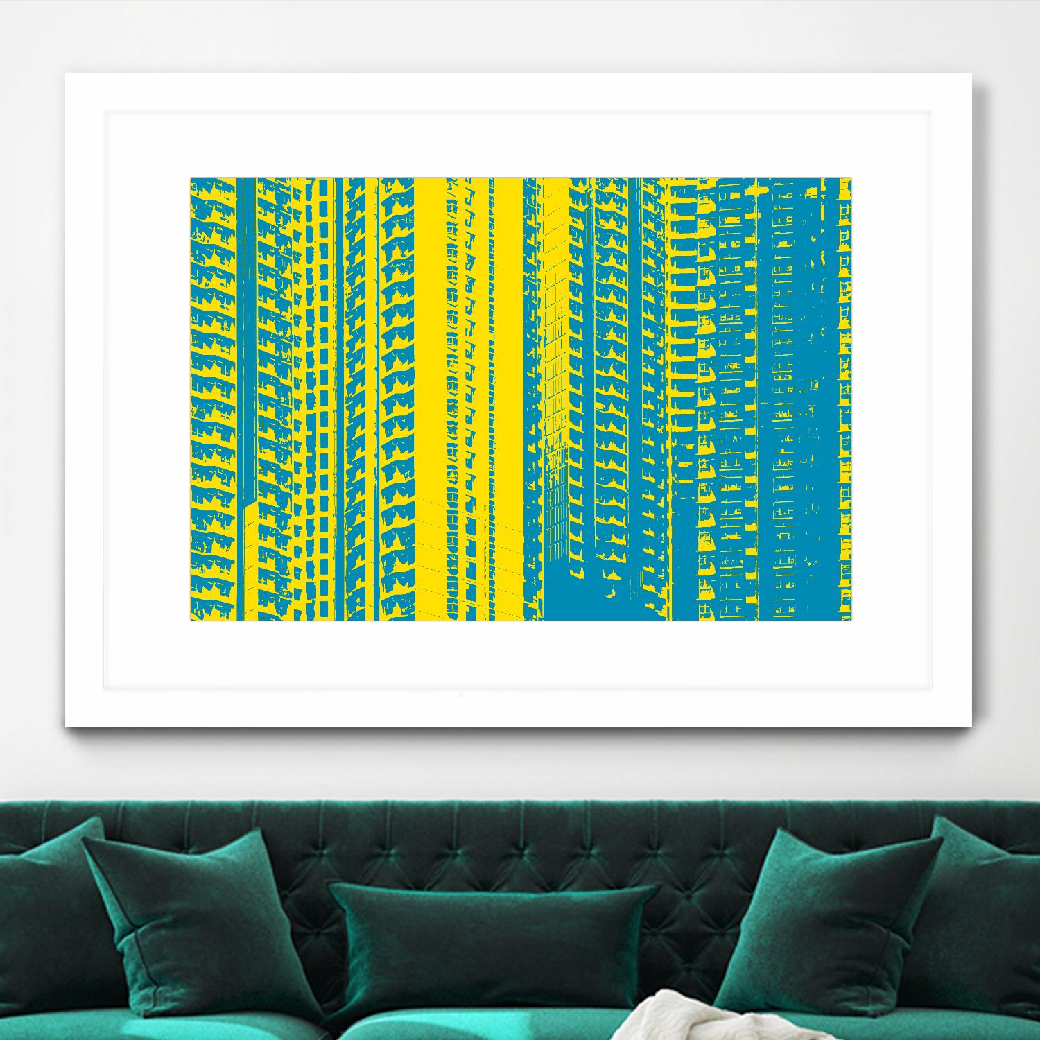 Window with a View by GI ArtLab on GIANT ART - yellow abstract