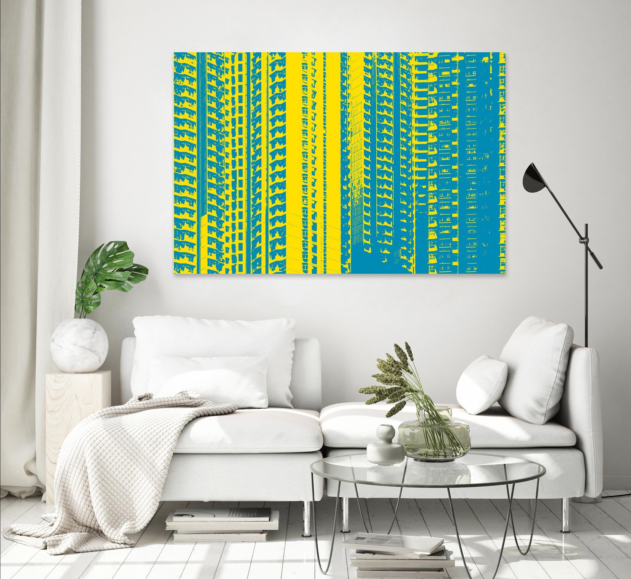 Window with a View by GI ArtLab on GIANT ART - yellow abstract