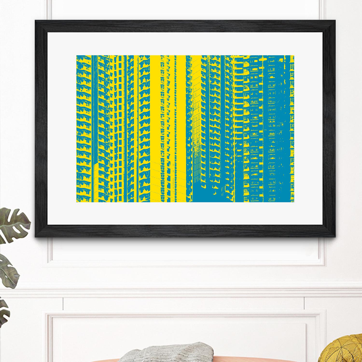 Window with a View by GI ArtLab on GIANT ART - yellow abstract