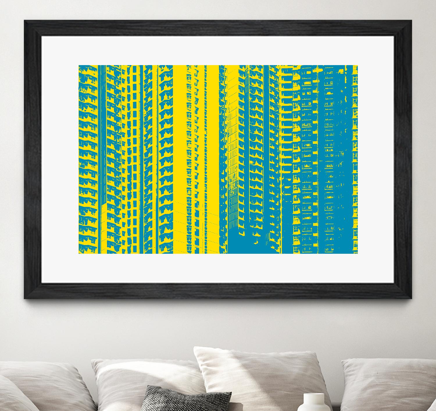 Window with a View by GI ArtLab on GIANT ART - yellow abstract