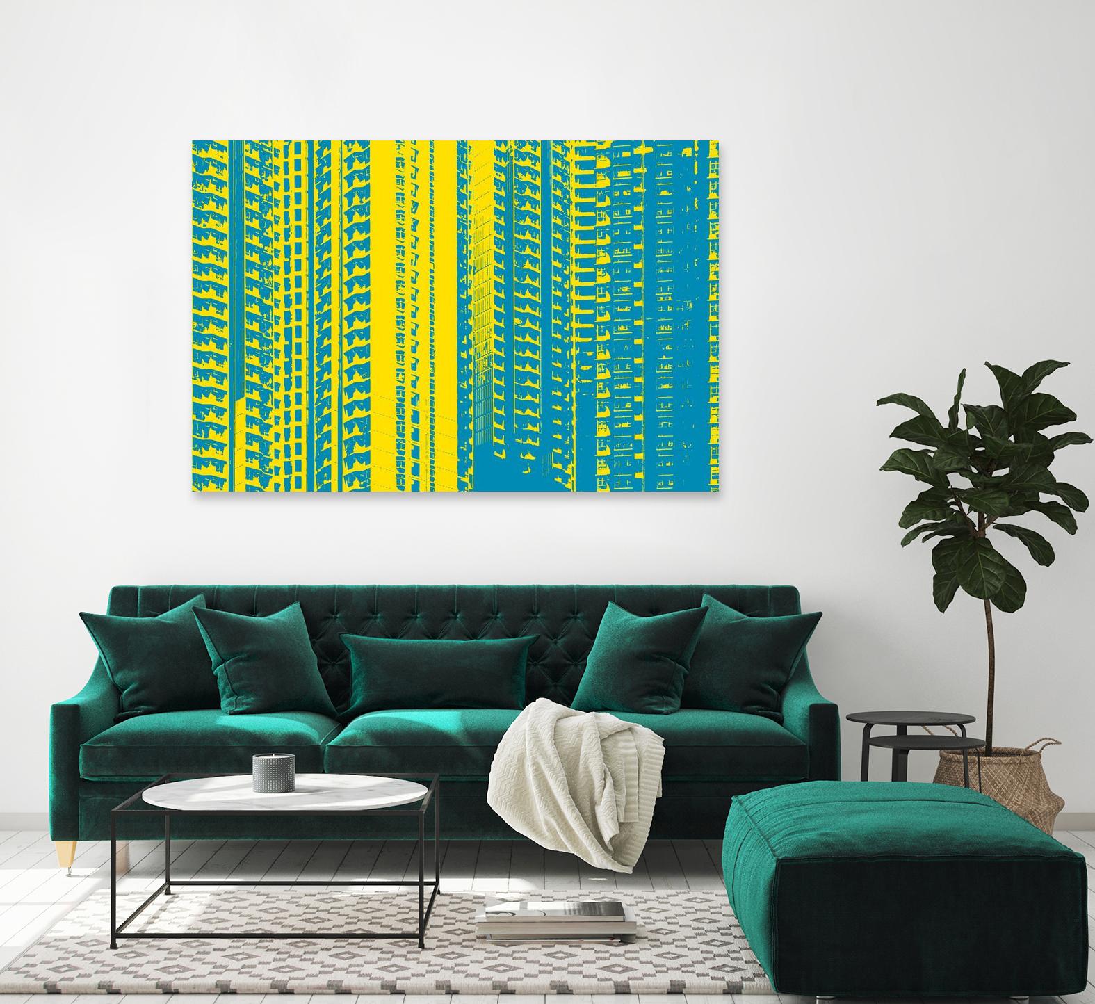 Window with a View by GI ArtLab on GIANT ART - yellow abstract