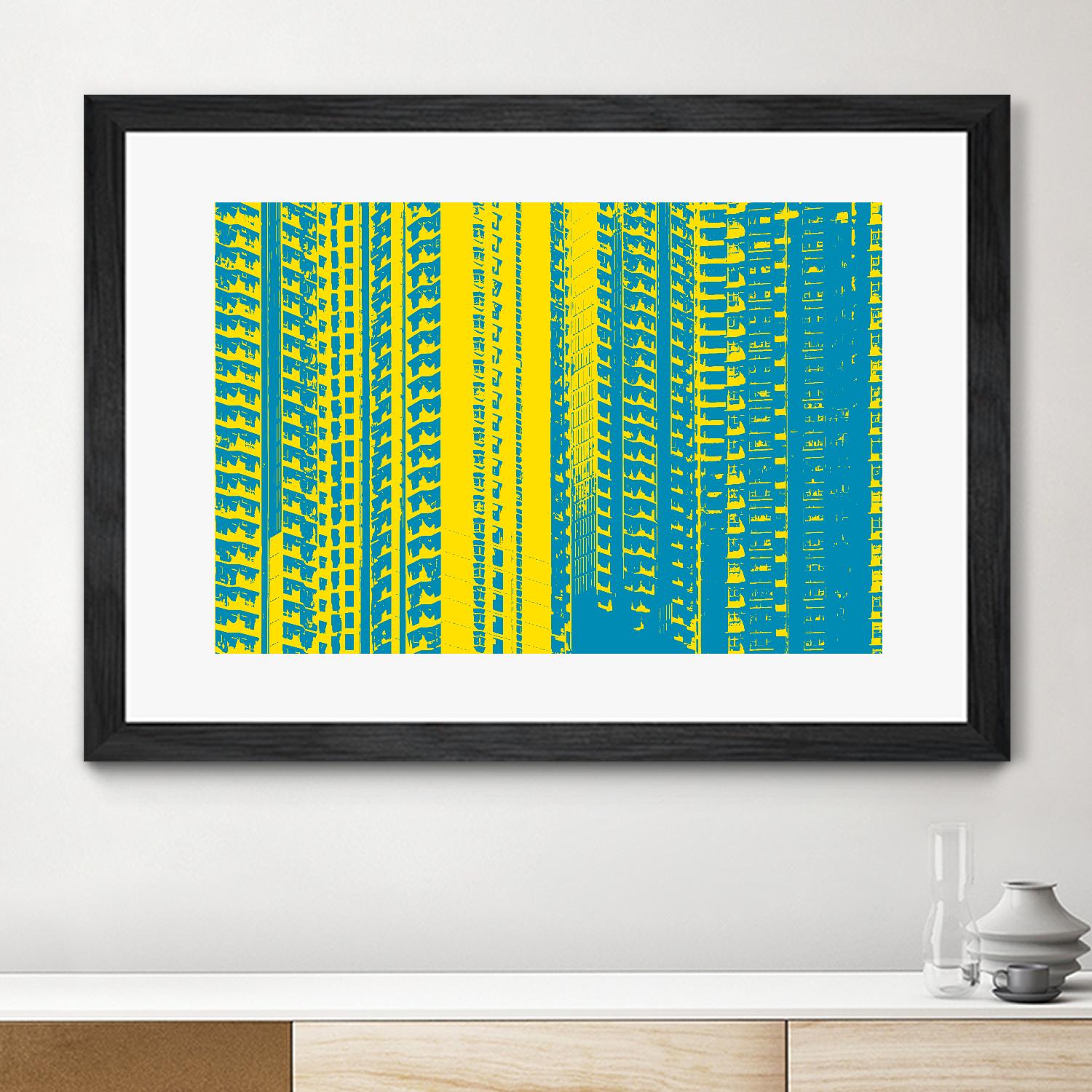 Window with a View by GI ArtLab on GIANT ART - yellow abstract