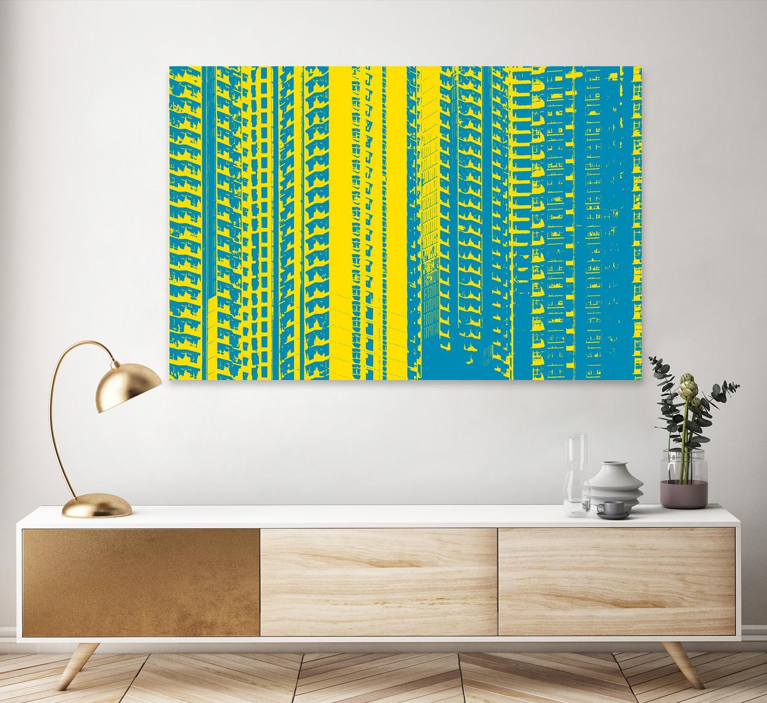 Window with a View by GI ArtLab on GIANT ART - yellow abstract