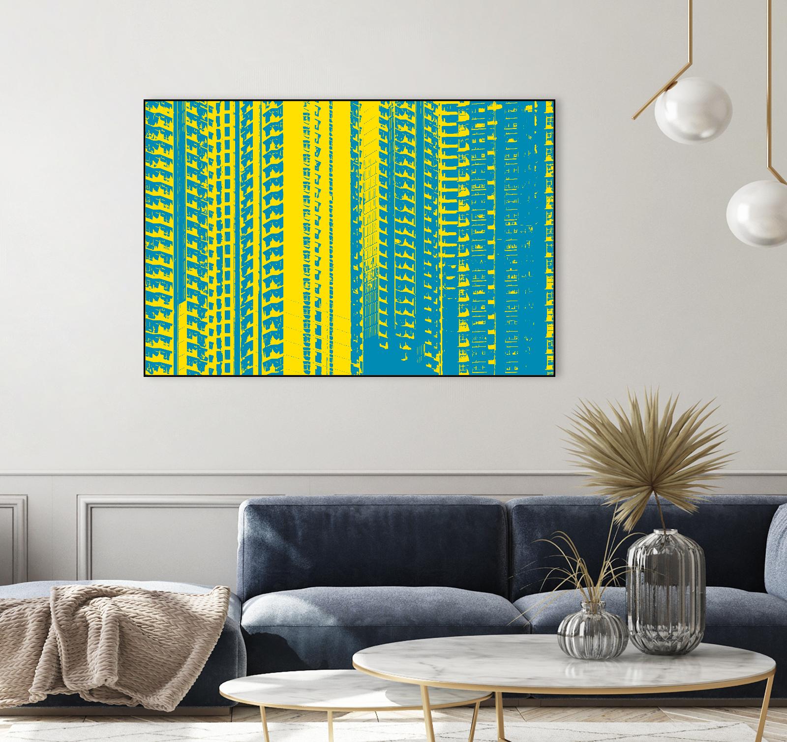 Window with a View by GI ArtLab on GIANT ART - yellow abstract