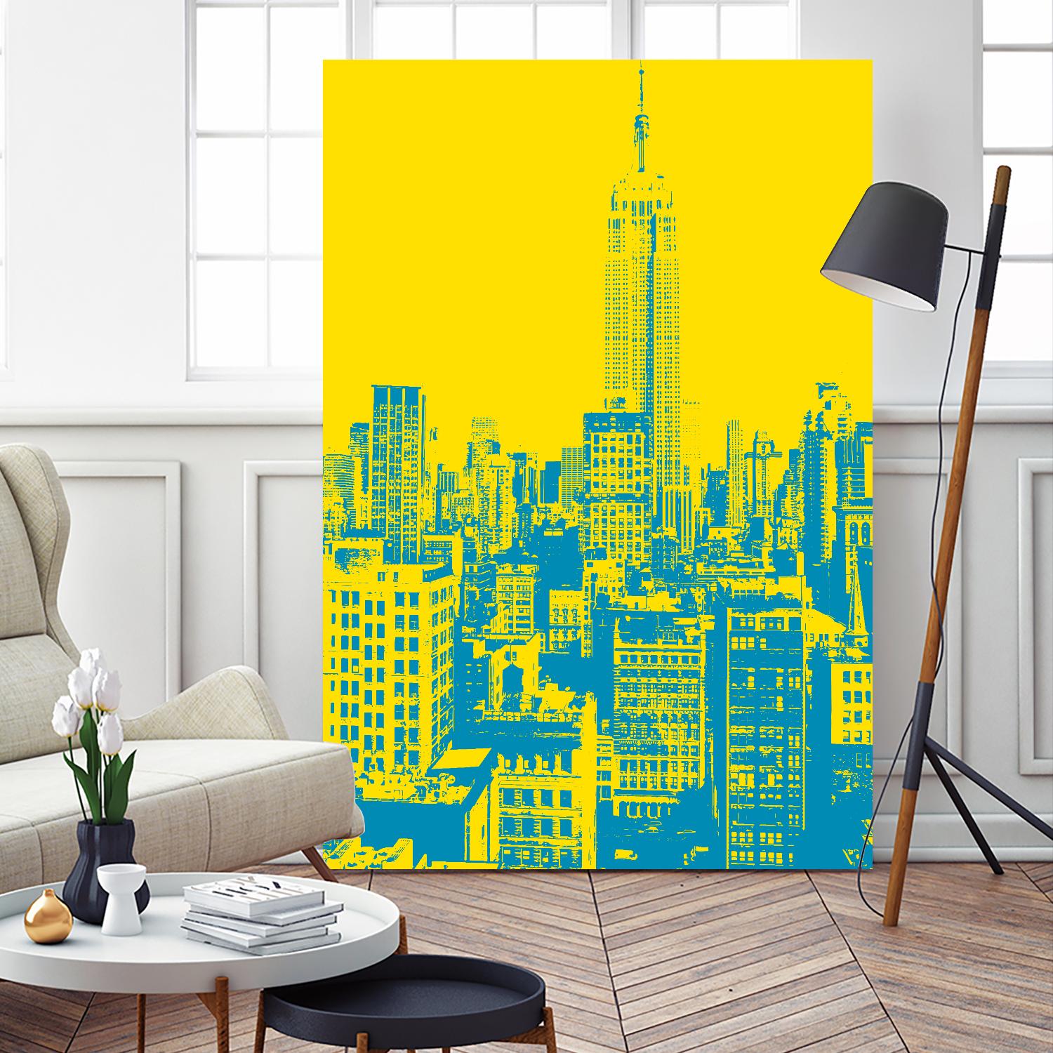 Empire State by GI ArtLab on GIANT ART - yellow city scene